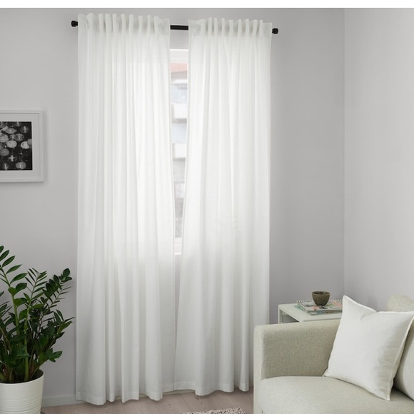 Ikea Annalouisa Curtains Cotton 2 Panels - Picture 5 of 8